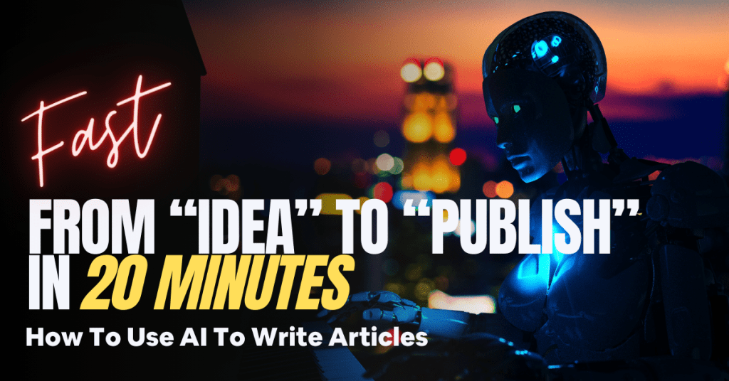 This is the featured image of the post "How to Use AI to Write Articles"